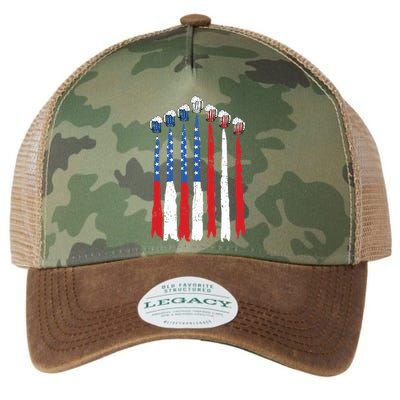 Beer Fighter Jet American Flag Usa 4th Of July Drinking Beer Legacy Tie Dye Trucker Hat