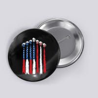 Beer Fighter Jet American Flag Usa 4th Of July Drinking Beer Button