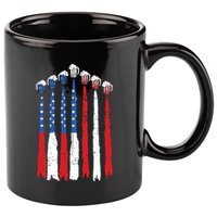 Beer Fighter Jet American Flag Usa 4th Of July Drinking Beer 11oz C Handle Ceramic Mug