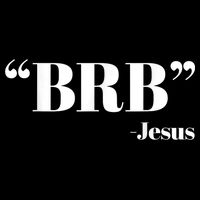Brb Funny Jesus Quote Be Right Back Flat Bill Trucker Hat