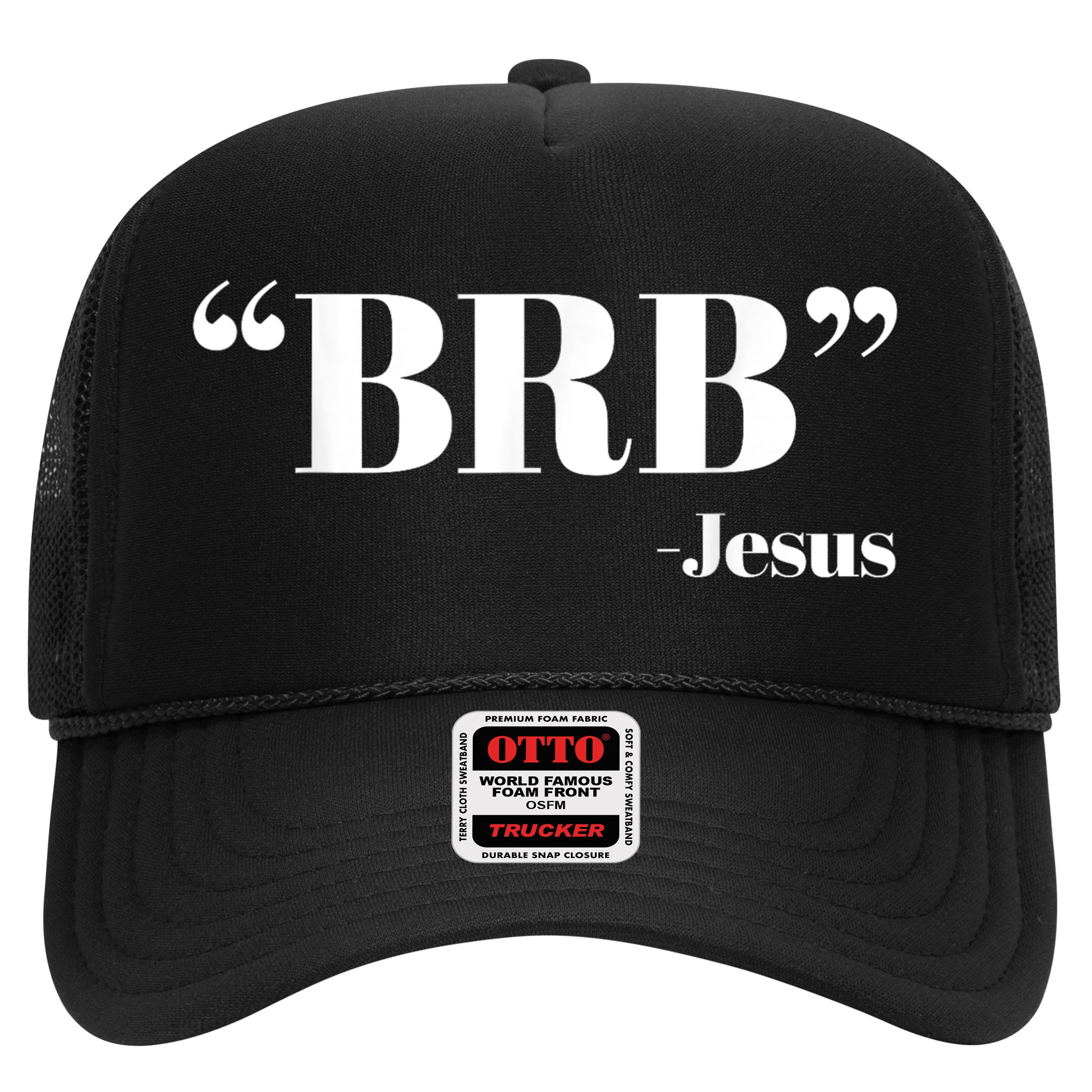 Brb Funny Jesus Quote Be Right Back Hat