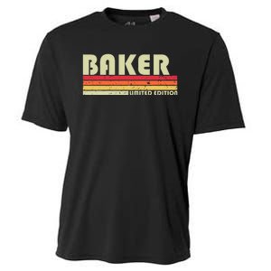 Baker Funny Job Title Profession Birthday Worker Idea Cooling Performance Crew T-Shirt