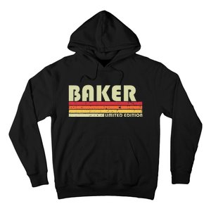 Baker Funny Job Title Profession Birthday Worker Idea Hoodie