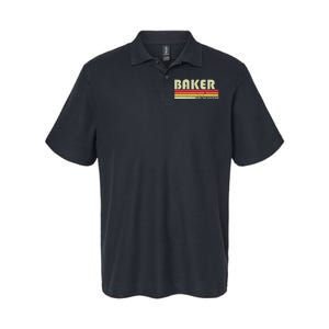 Baker Funny Job Title Profession Birthday Worker Idea Softstyle Adult Sport Polo