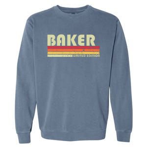 Baker Funny Job Title Profession Birthday Worker Idea Garment-Dyed Sweatshirt