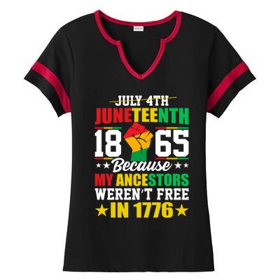 Black Freedom June 19th 1865 Junenth Celebrate Cool Gift Ladies Halftime Notch Neck Tee