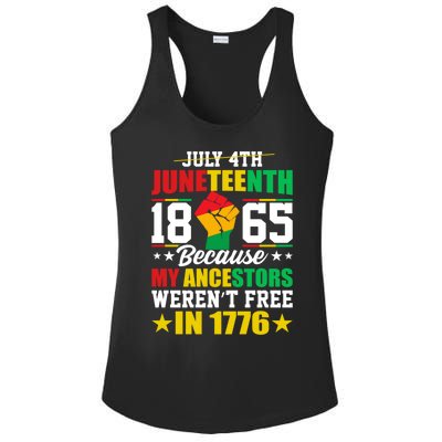 Black Freedom June 19th 1865 Junenth Celebrate Cool Gift Ladies PosiCharge Competitor Racerback Tank