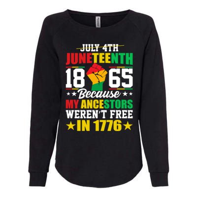 Black Freedom June 19th 1865 Junenth Celebrate Cool Gift Womens California Wash Sweatshirt