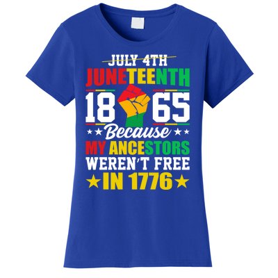 Black Freedom June 19th 1865 Junenth Celebrate Cool Gift Women's T-Shirt