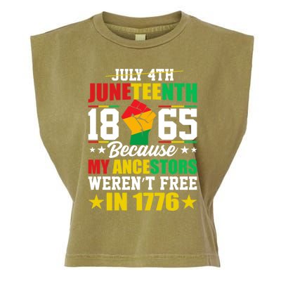 Black Freedom June 19th 1865 Junenth Celebrate Cool Gift Garment-Dyed Women's Muscle Tee