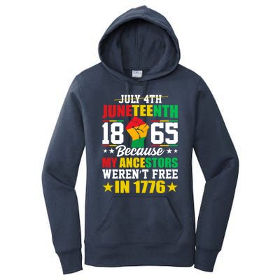 Black Freedom June 19th 1865 Junenth Celebrate Cool Gift Women's Pullover Hoodie