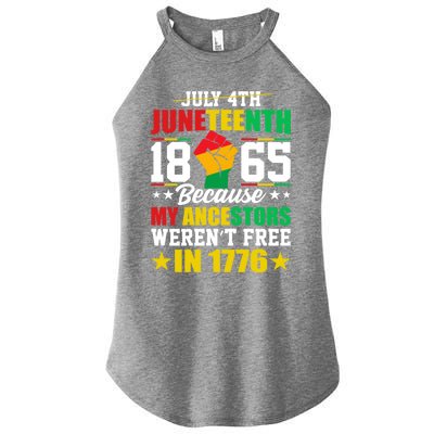 Black Freedom June 19th 1865 Junenth Celebrate Cool Gift Women's Perfect Tri Rocker Tank