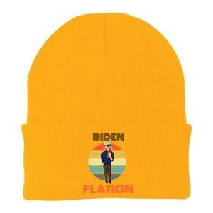 Biden Flation Joe Biden Sunset Knit Cap Winter Beanie