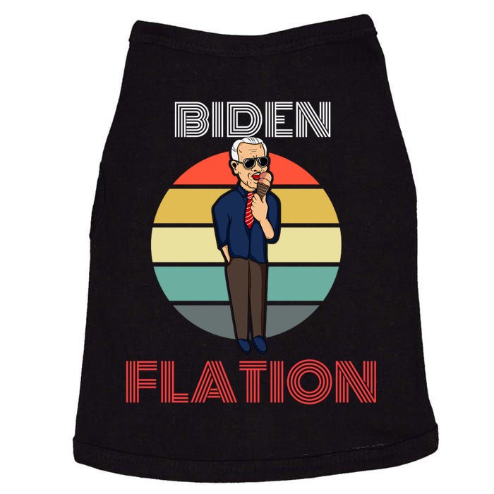 Biden Flation Joe Biden Sunset Doggie Tank