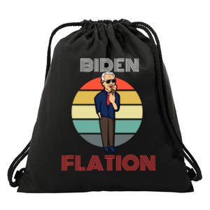 Biden Flation Joe Biden Sunset Drawstring Bag