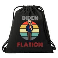 Biden Flation Joe Biden Sunset Drawstring Bag