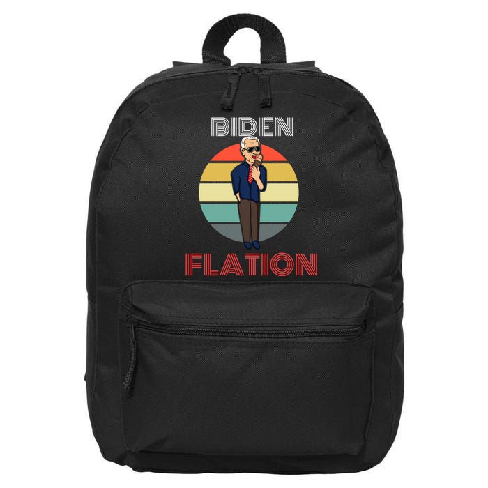 Biden Flation Joe Biden Sunset 16 in Basic Backpack