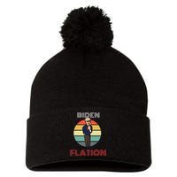 Biden Flation Joe Biden Sunset Pom Pom 12in Knit Beanie