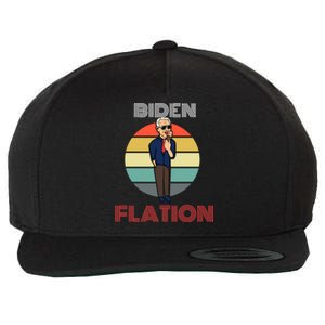 Biden Flation Joe Biden Sunset Wool Snapback Cap