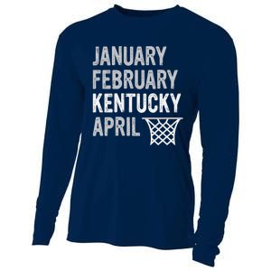 Basketball Fan January February Kentucky April Cooling Performance Long Sleeve Crew