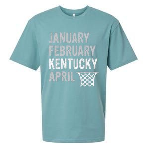 Basketball Fan January February Kentucky April Sueded Cloud Jersey T-Shirt