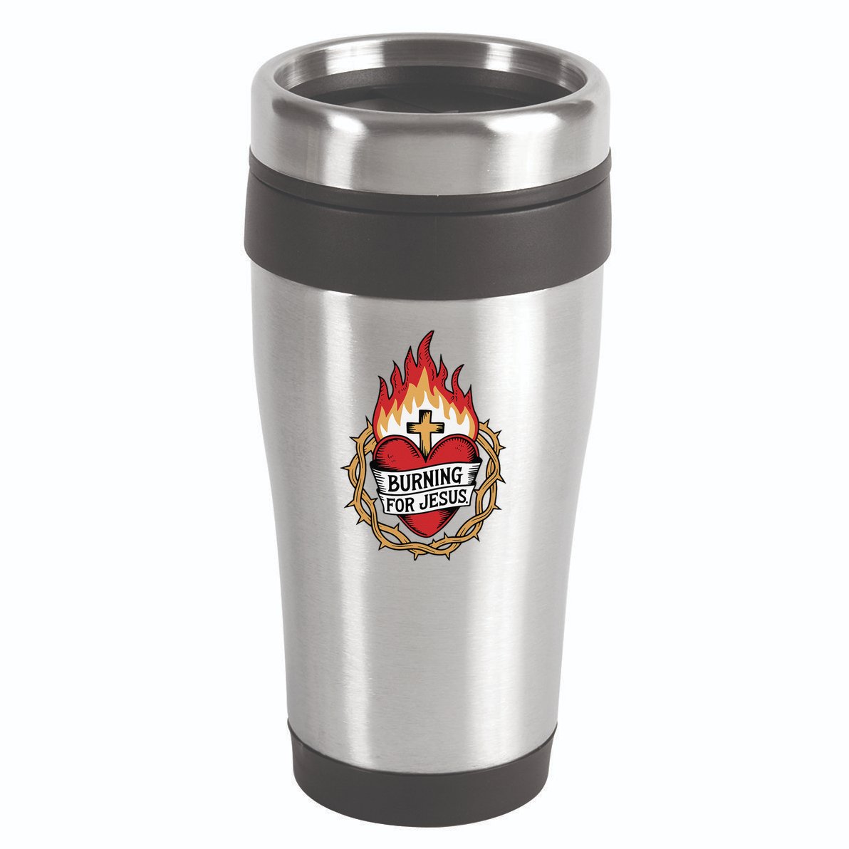 Burning For Jesus Heart 16oz Travel Tumbler