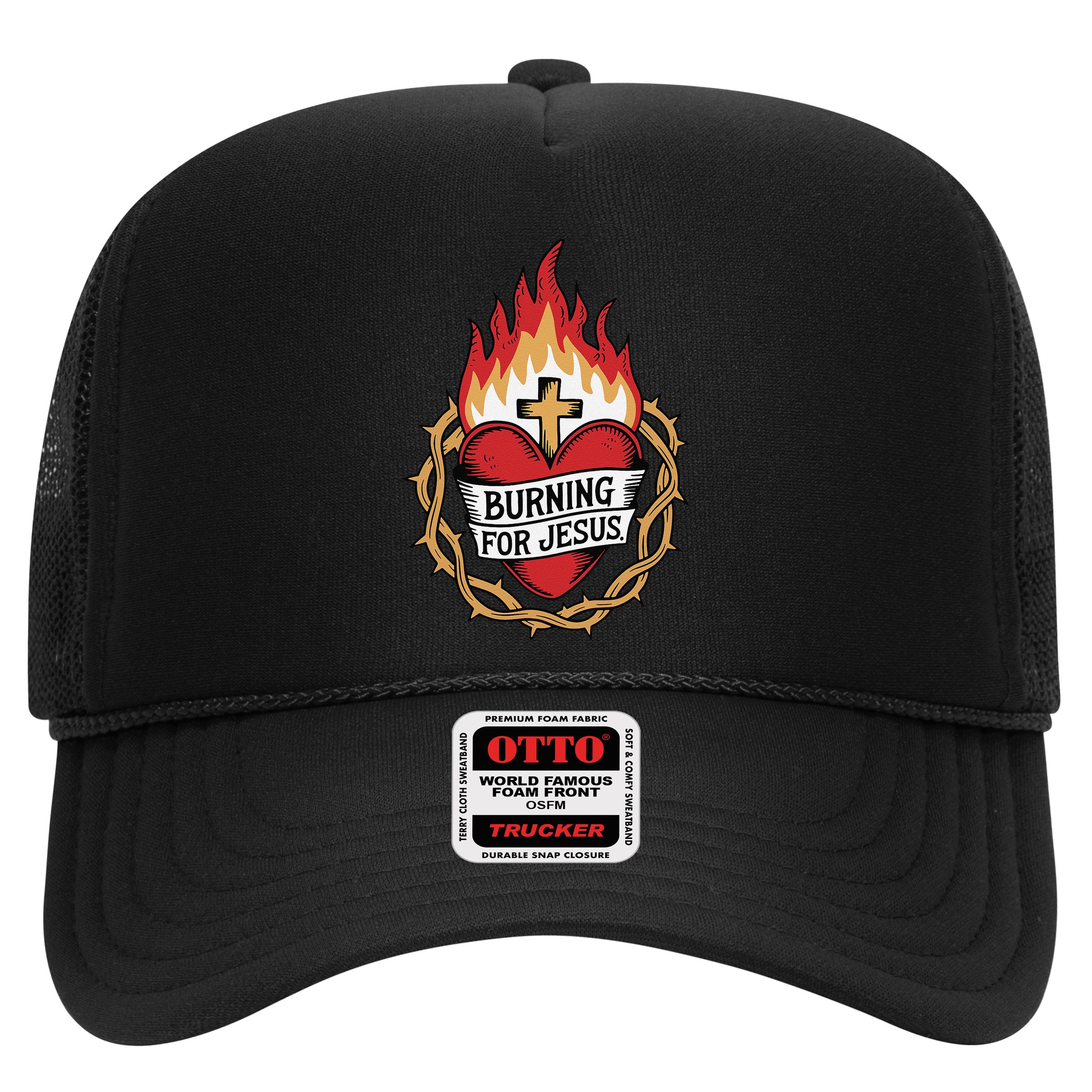 Burning For Jesus Heart Hat