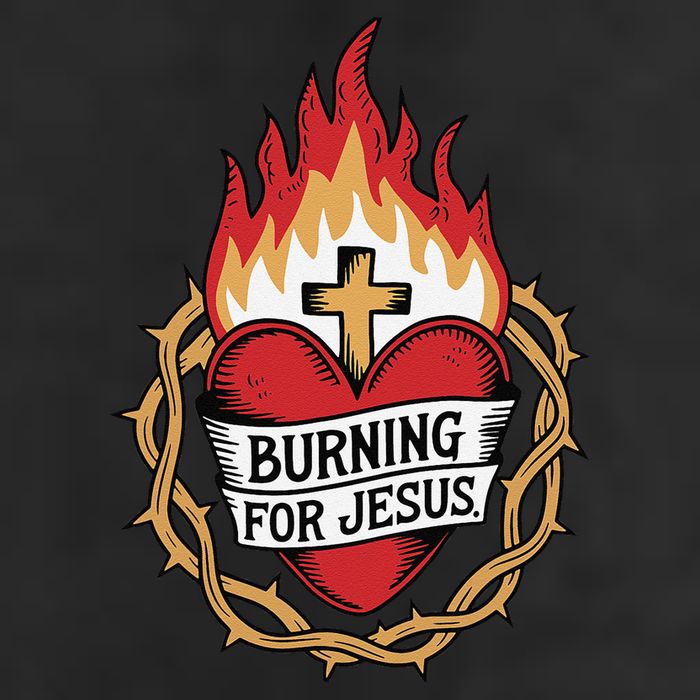 Burning For Jesus Heart Hat