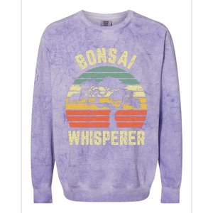 Bonsai Funny Japanese Bonsai Tree Whisperer Gift Colorblast Crewneck Sweatshirt