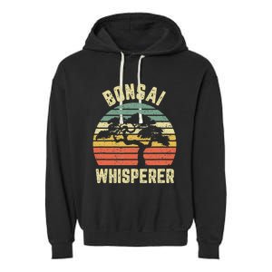 Bonsai Funny Japanese Bonsai Tree Whisperer Gift Garment-Dyed Fleece Hoodie