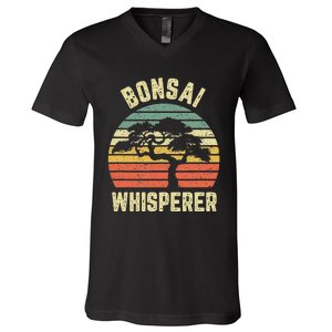 Bonsai Funny Japanese Bonsai Tree Whisperer Gift V-Neck T-Shirt