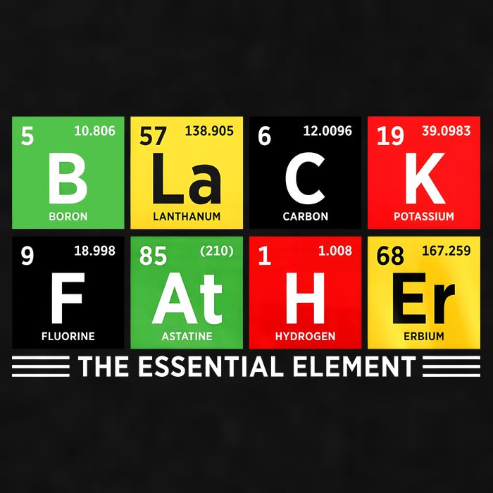 Black Father Juneteenth Essential Element Ladies PosiCharge Tri-Blend Wicking Tank