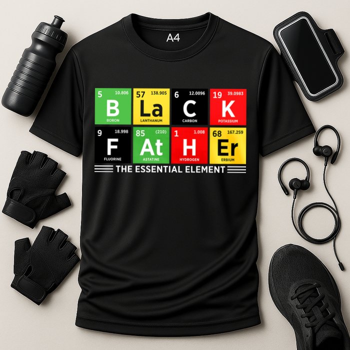 Black Father Juneteenth Essential Element Performance Shirt