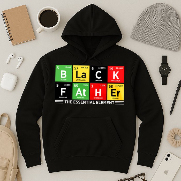 Black Father Juneteenth Essential Element Hoodie