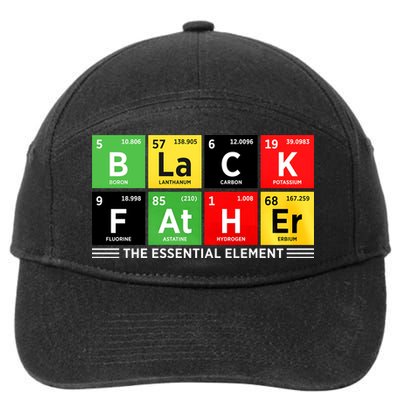 Black Father Juneteenth Essential Element 7-Panel Snapback Hat