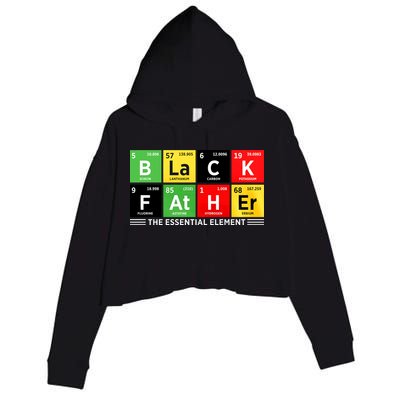 Black Father Juneteenth Essential Element Crop Fleece Hoodie