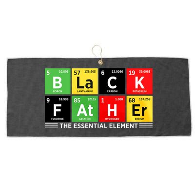 Black Father Juneteenth Essential Element Large Microfiber Waffle Golf Towel
