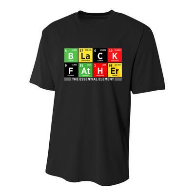 Black Father Juneteenth Essential Element Youth Performance Sprint T-Shirt
