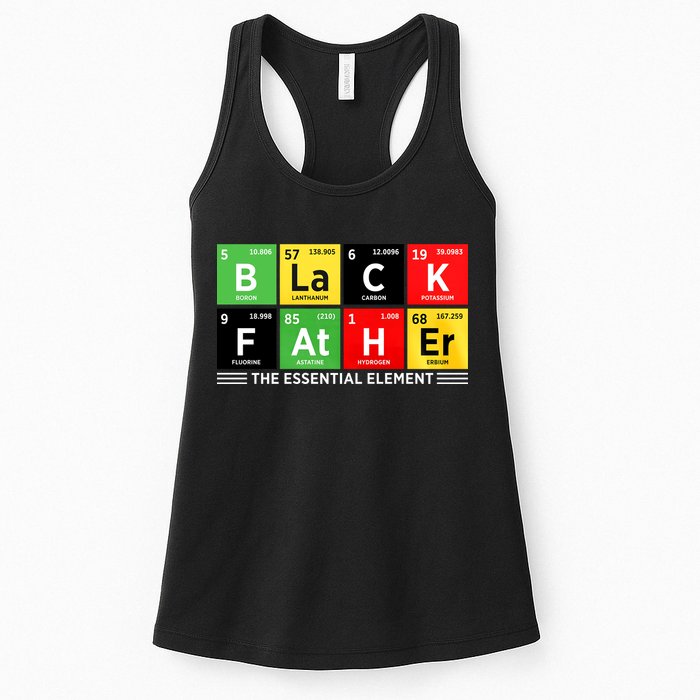 Black Father Juneteenth Essential Element Womens Tank Top