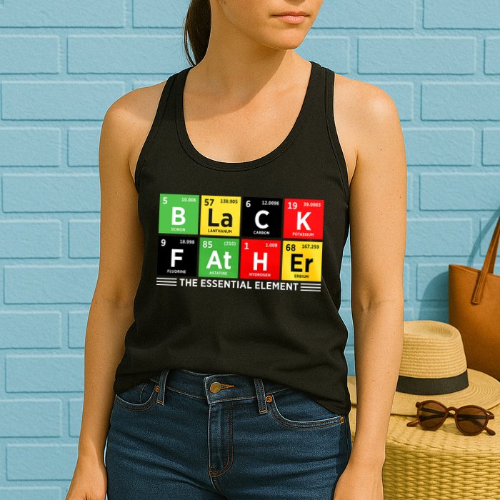 Black Father Juneteenth Essential Element Womens Tank Top