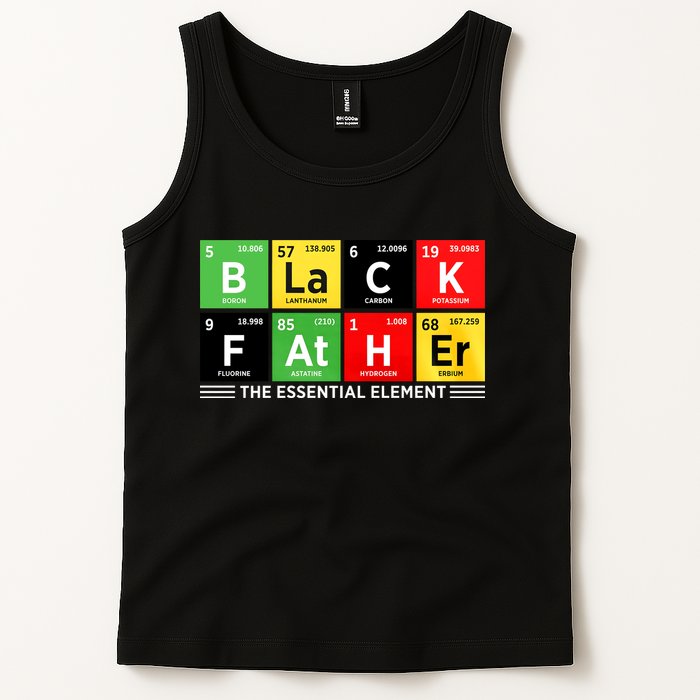 Black Father Juneteenth Essential Element Tank Top