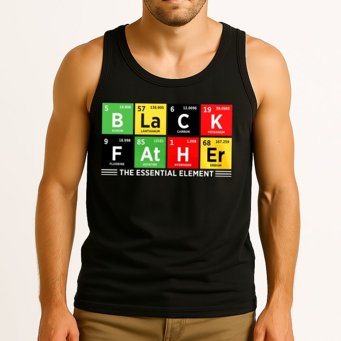 Black Father Juneteenth Essential Element Tank Top