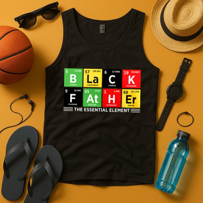 Black Father Juneteenth Essential Element Tank Top