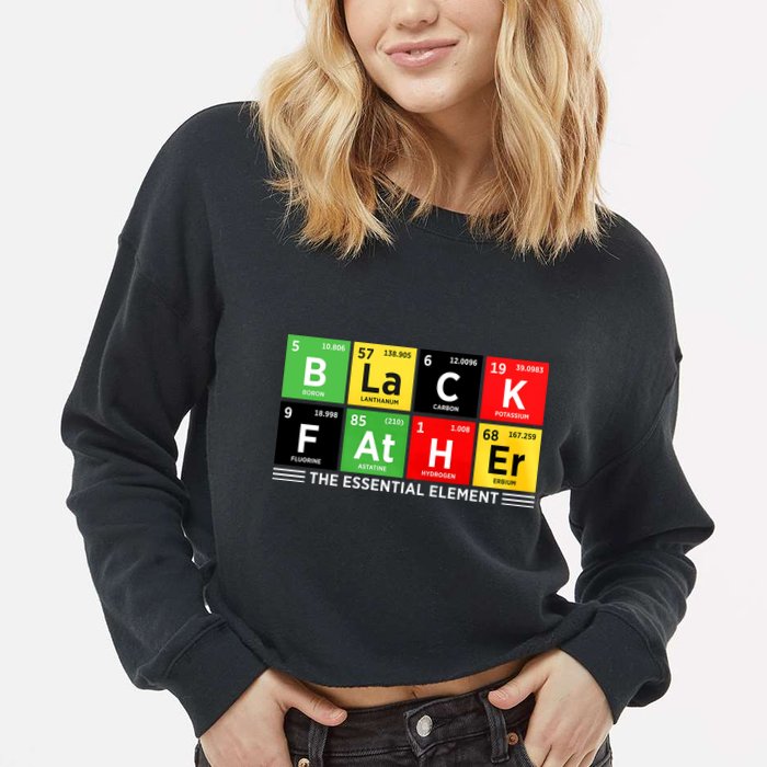 Black Father Juneteenth Essential Element Cropped Pullover Crew