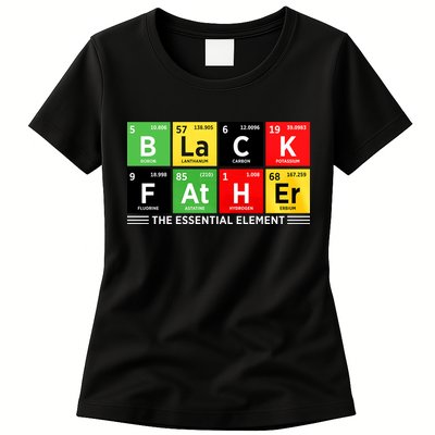 Black Father Juneteenth Essential Element Womens T-Shirt