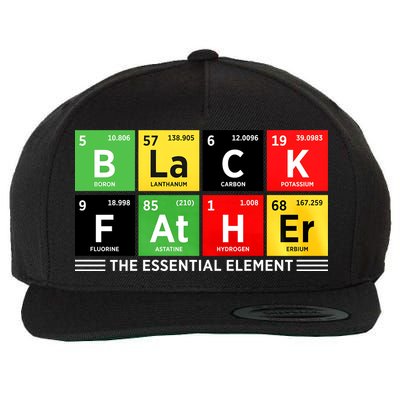 Black Father Juneteenth Essential Element Wool Snapback Cap
