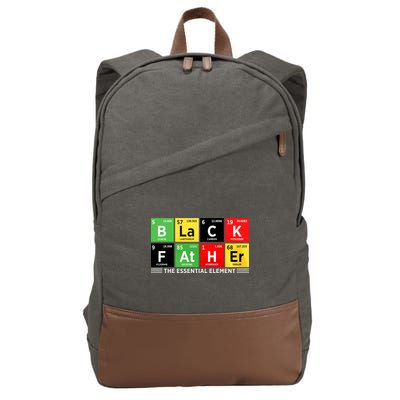 Black Father Juneteenth Essential Element Cotton Canvas Backpack