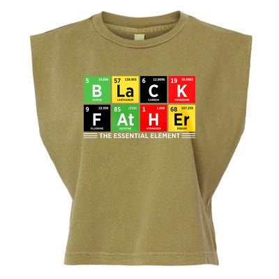 Black Father Juneteenth Essential Element Garment-Dyed Women's Muscle Tee