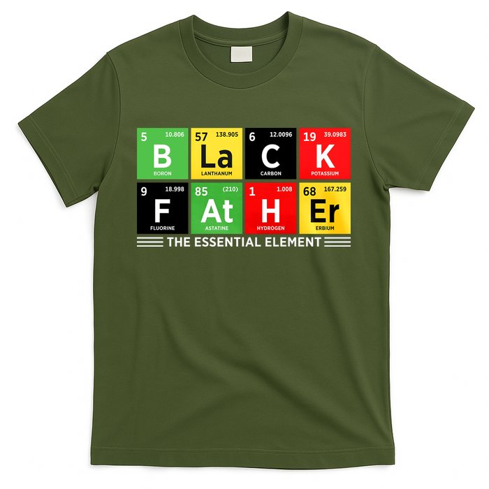 Black Father Juneteenth Essential Element T-Shirt