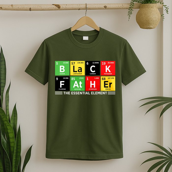 Black Father Juneteenth Essential Element T-Shirt